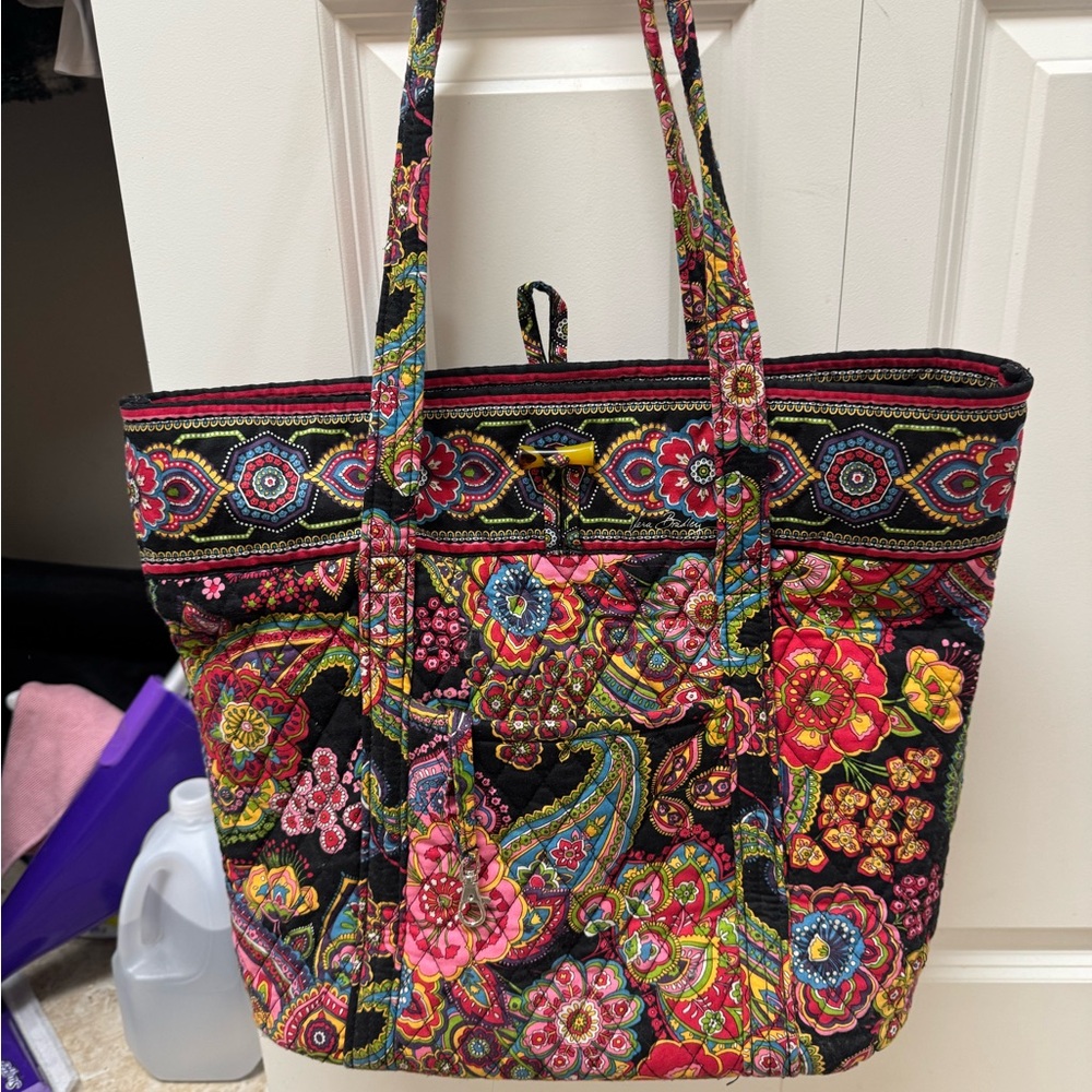 Vibrant Floral Tote Bag